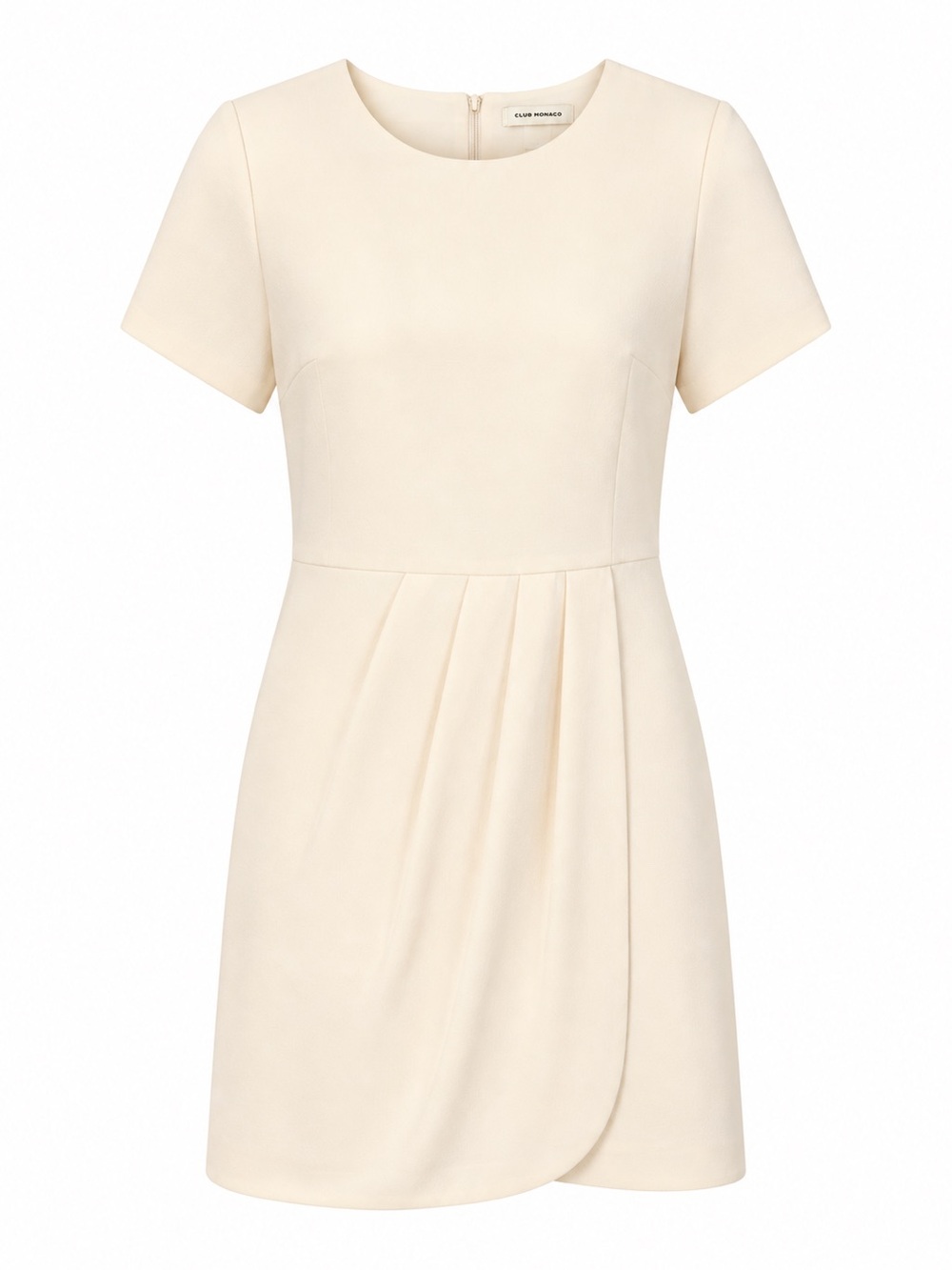 Club Monaco Cream Textured Tailored Dress Bridal Graduation Classic Size 6